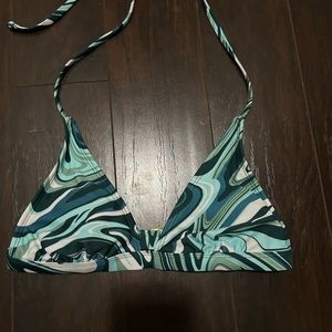 bikini top, bought last summer, worn lightly